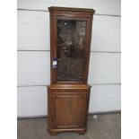 Mahogany Corner Cabinet (65 x 45x 180cm)