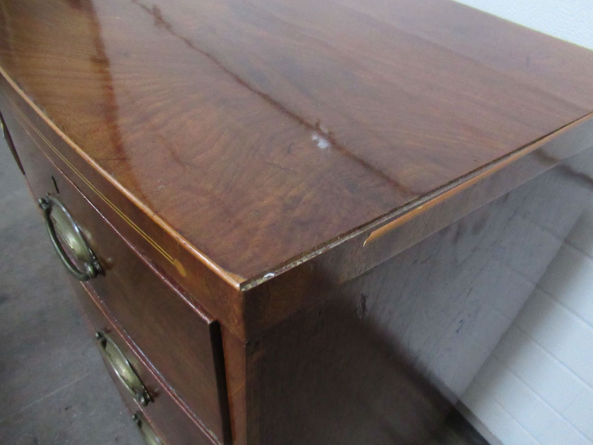 Mahogany Inlaid 2 Over 2 Chest of Drawers - Image 5 of 5