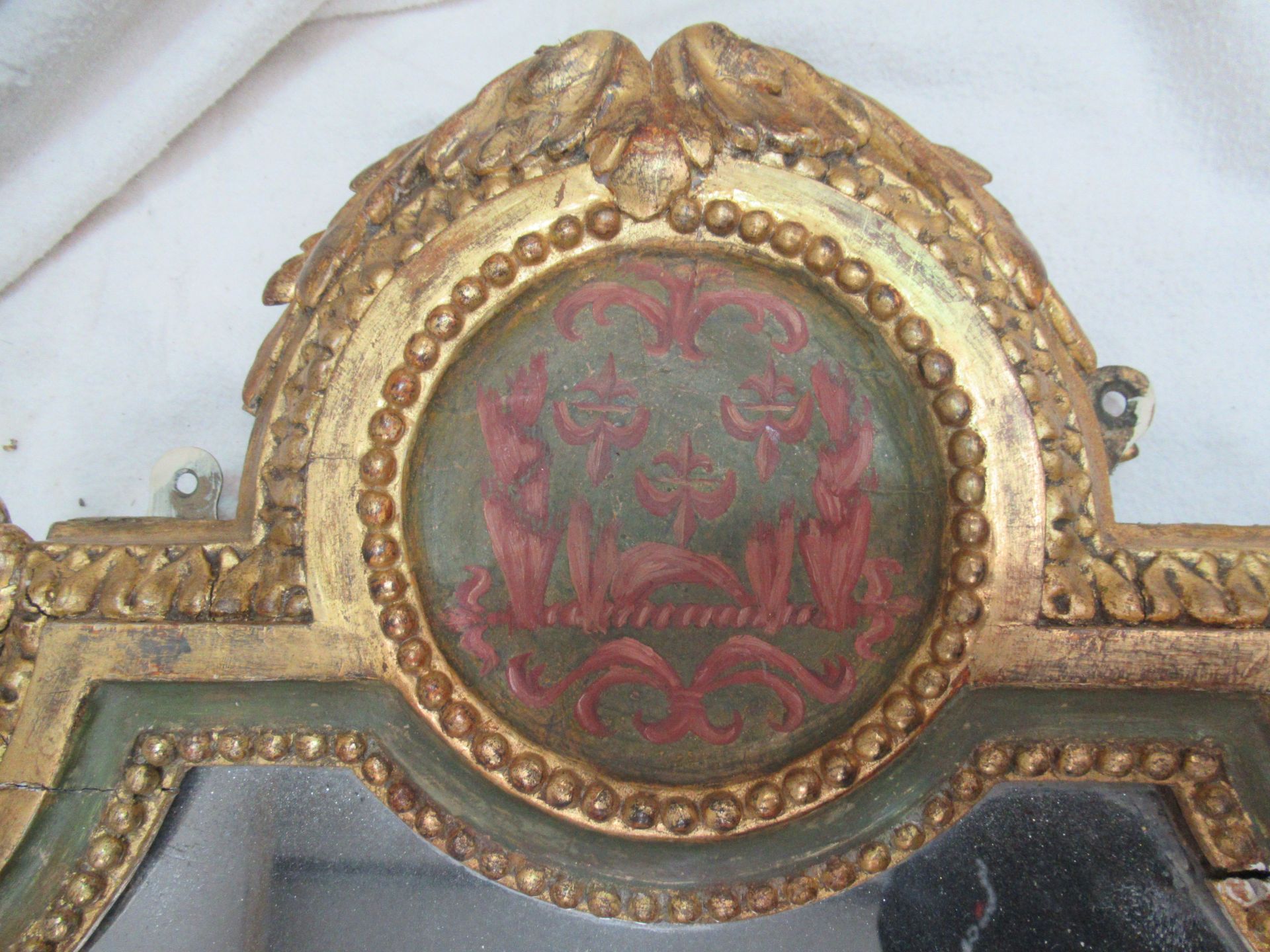 Wall Hanging, Heavily Ornate Mirror - in need of restoration - Image 6 of 12