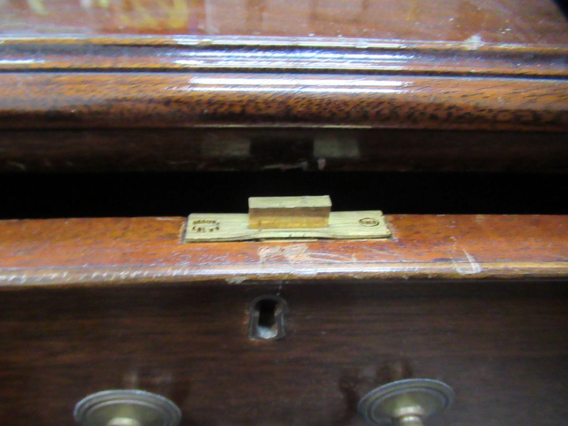 Two Double Drawer Mahogany Filing Cabinets - locked but open - no keys - Image 3 of 5