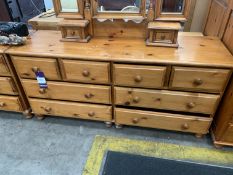 Pine Chest of 8 Drawers