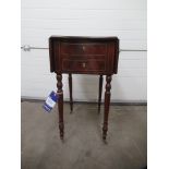 Mahogany Two Drawer Pembroke Table - Damaged Leg