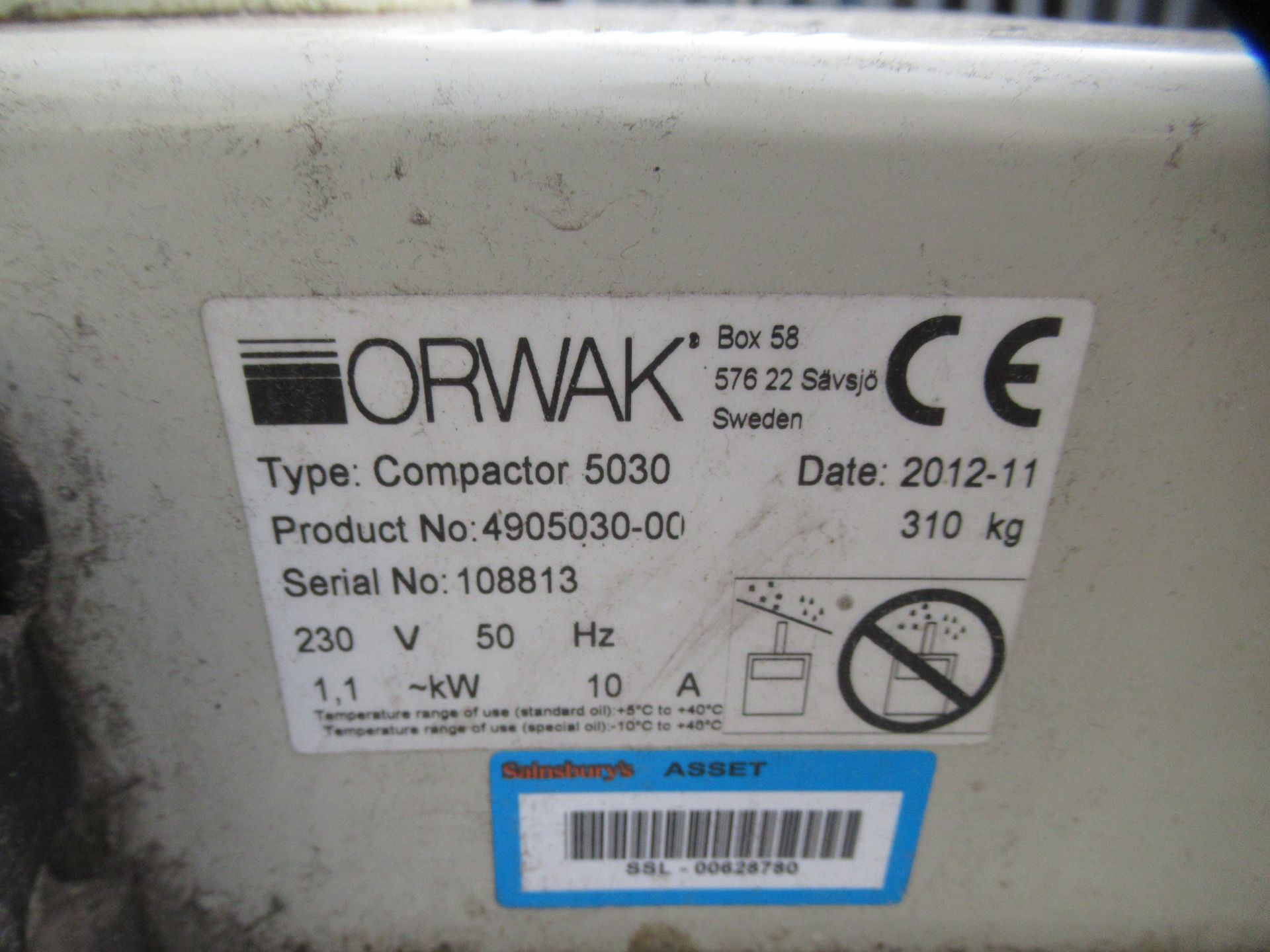 Orwak 5030B Compactor - Image 3 of 3