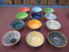 12x Individual, Unboxed Kitchen Craft Bowls