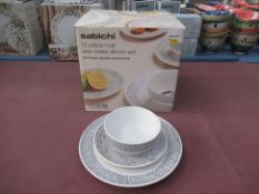 1x Sabichi Wax Resistant 12-Piece Dinner Set