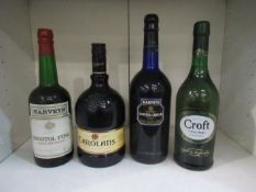 4x Bottles of Sherry & Irish Creams