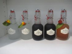 5x Bottles of 200ml Fisselier Flavoured Liqueurs