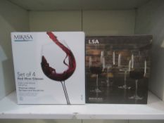 2x Boxed Sets of Wine Glasses