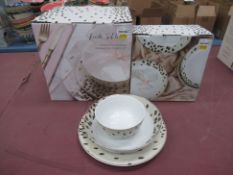 2x Poodle & Blonde Tottenham Dalmatian Dinner Sets - Boxed