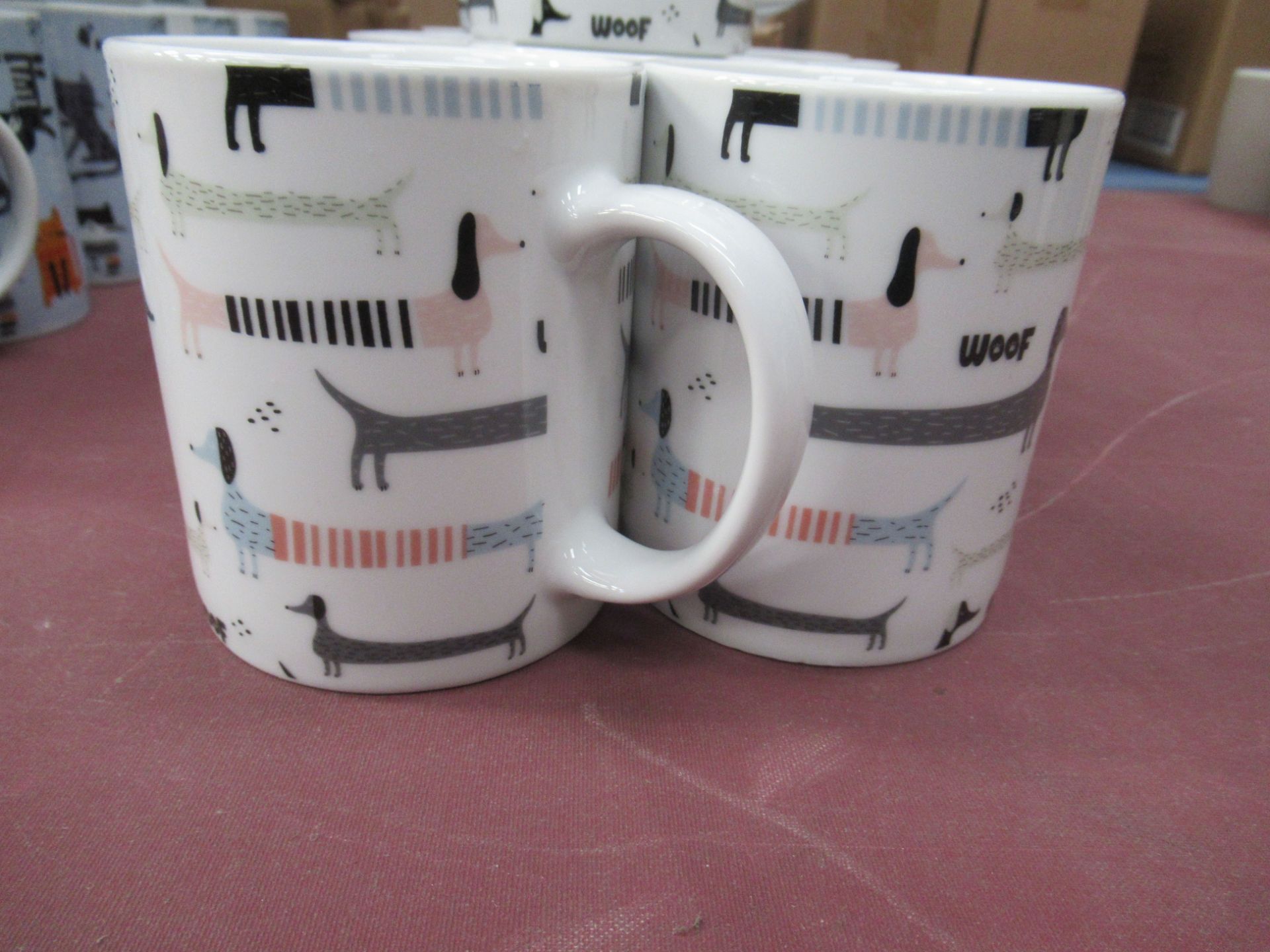 A Selection of Dog Patterned Tea Mugs - Image 2 of 2