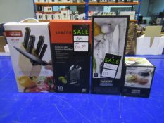 A Selection of Sabatier Kitchen Knives etc.