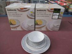 2x Sabichi Wax Resistant 12-Piece Dinner Sets