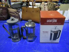 A Selection of La Café Tiere 8cup/1litre Roma Cafetieres