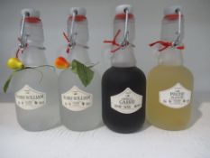 4x Bottles of 200ml Fisselier Flavoured Liqueurs
