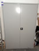 2 x Metal filing cabinets, and contents, to include sealants, handles etc, as lotted