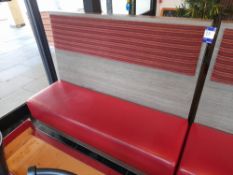 High backed seating booth (Approx. 1500mm W x 1225mm H)