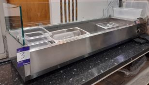 Empire VRX1500/380FG Stainless steel salad servery