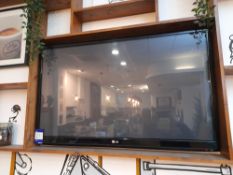 LG 50" wall mounted TV – Purchaser to remove