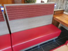 High backed seating booth (Approx. 1500mm W x 1225mm H)