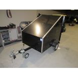 Single axel golf buggy trailer; Total length with hitch: 2300mm; Internal length 5ft x 1150mm (H)