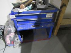 Roller drawer cabinet and contents