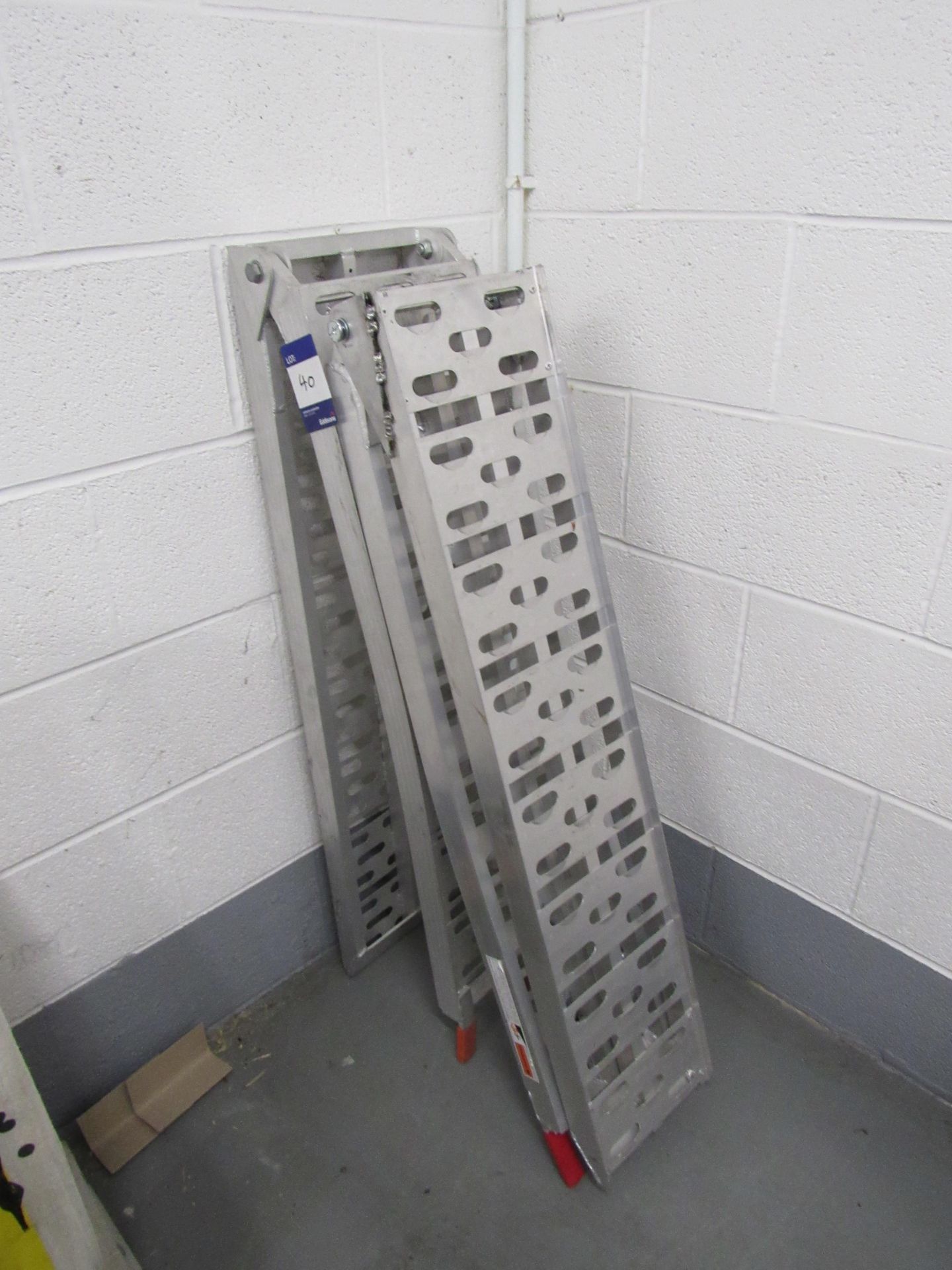 Pair of aluminium loading ramps; 230mm (W) x 2200mm (L) - Image 2 of 3