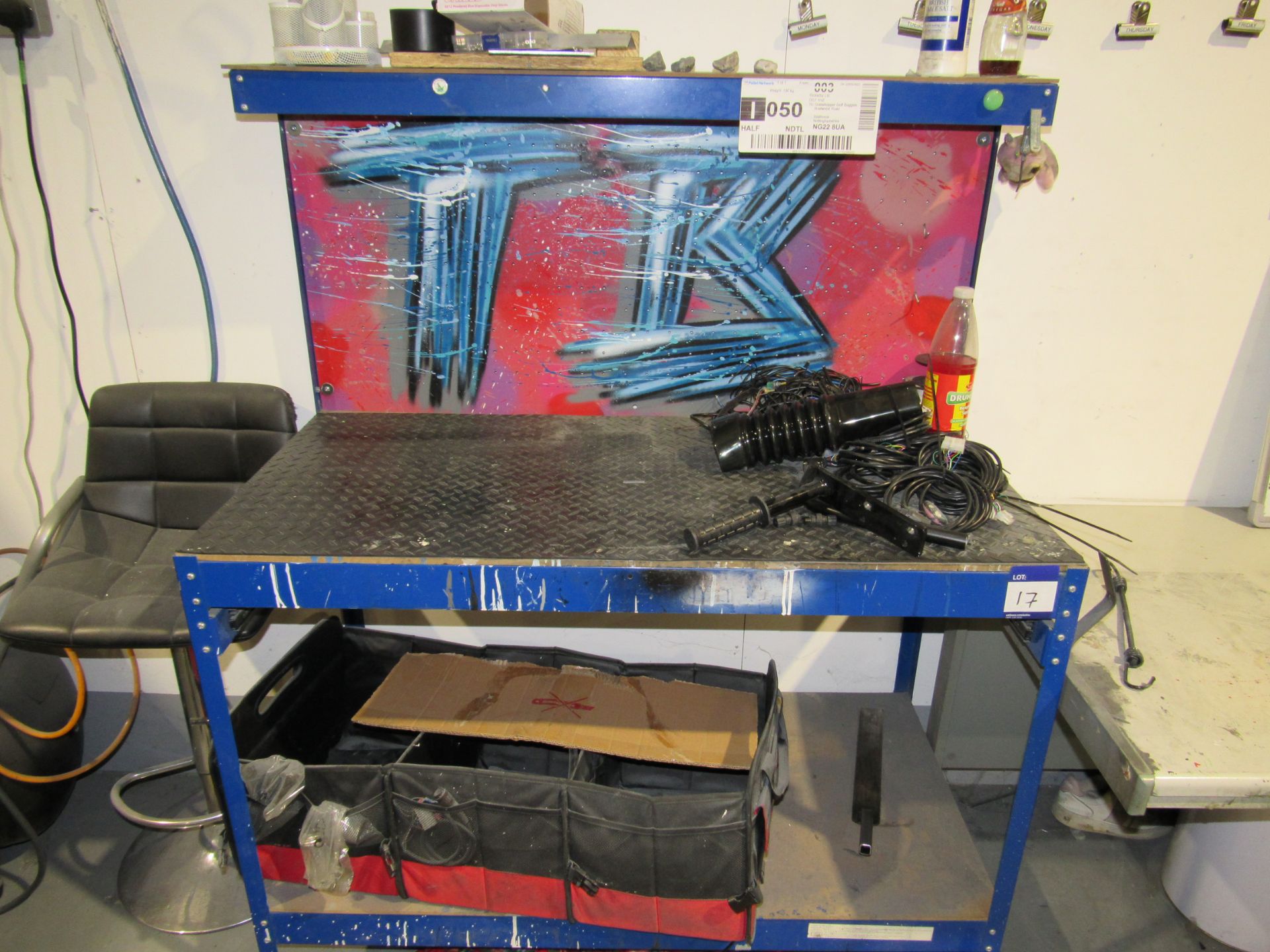 Steel workshop bench - Image 3 of 3