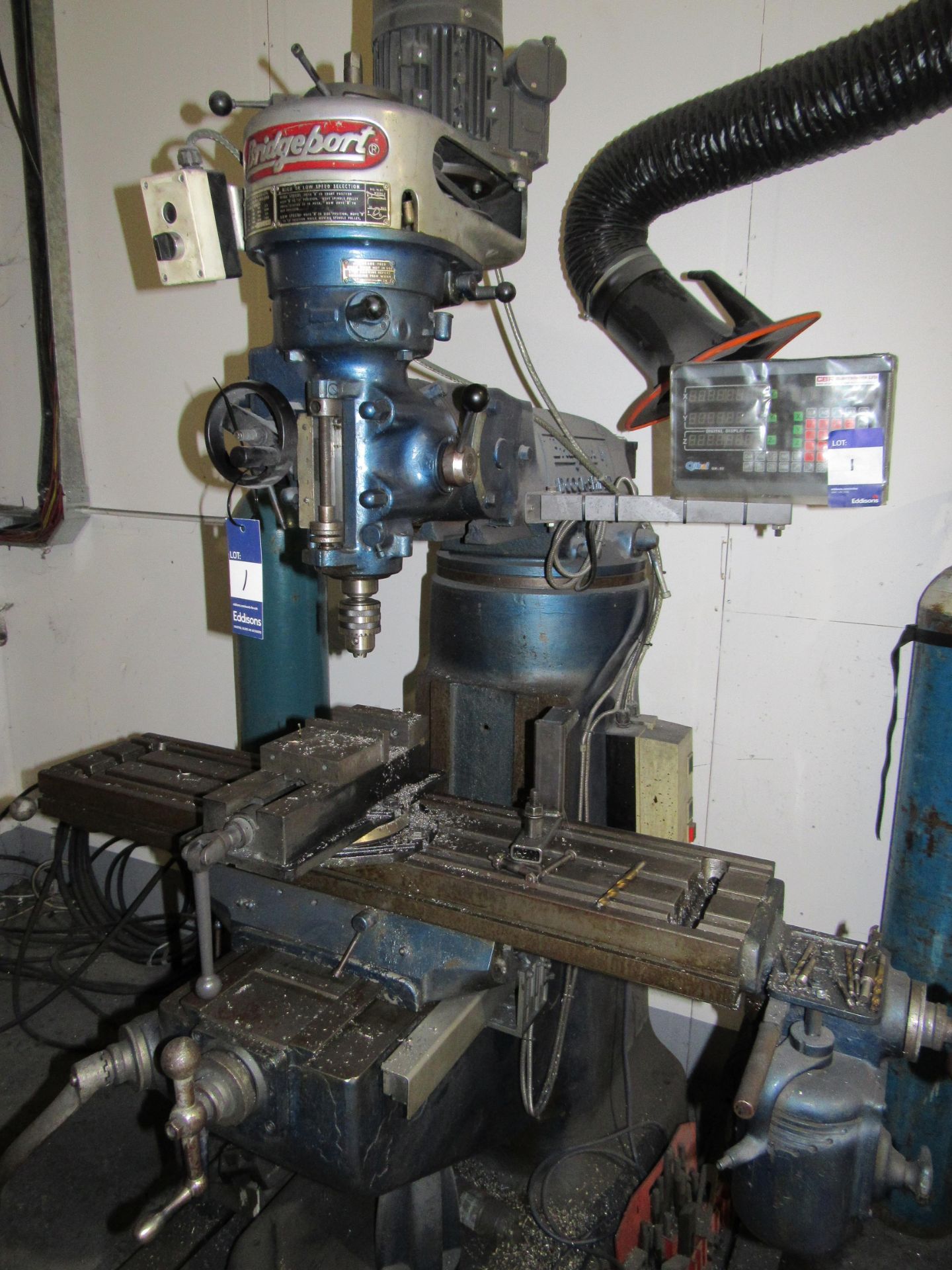 Bridgeport vertical milling machine; Serial number: J-B2918 - Image 3 of 3