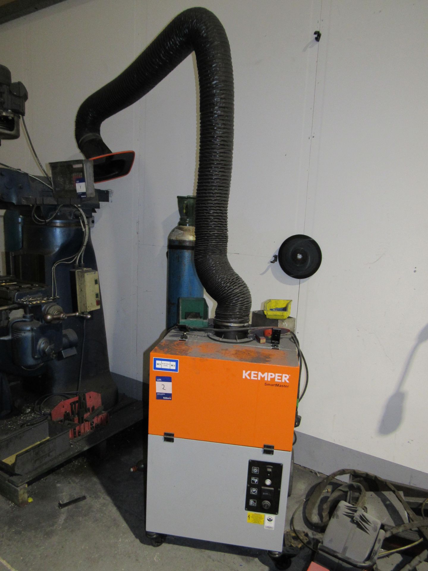 Kemper Smartmaster mobile fume extractor with 2m flexible exhaust arm; Hours: 6 - Image 2 of 2