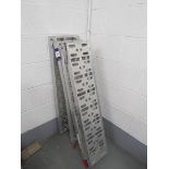 Pair of aluminium loading ramps; 230mm (W) x 2200mm (L)