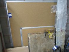 Quantity of various white and pin boards