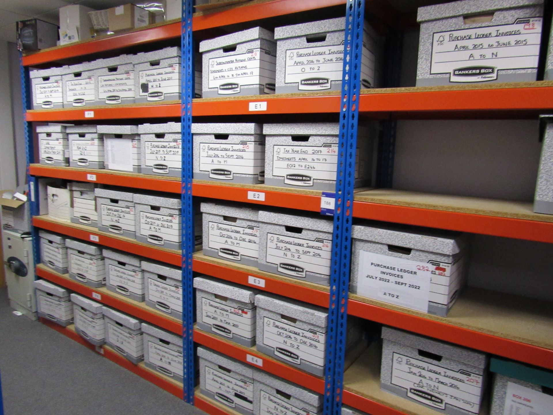 4 x various bays of boltless shelving - Image 2 of 2
