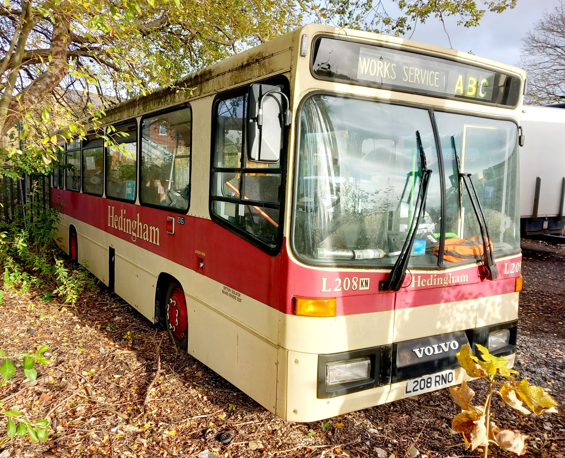 Volvo Bus Registration L208 RNO (1994) Off road scrap / spares – Contents not included, purchaser - Image 2 of 13