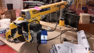 Dewalt DW721KN 300mm Radial Arm Saw, serial number 0127, 240v