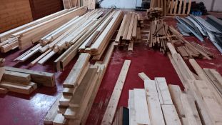 Large amount of various timber lengths, offcuts et