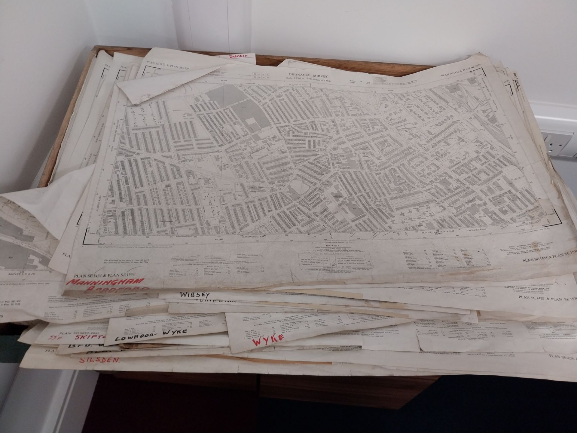 Drawer of Ordinance Survey Maps