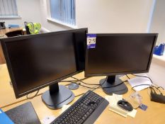 2 x Viewsonic 24” monitors (VG2439SMH) & (VG2439M-