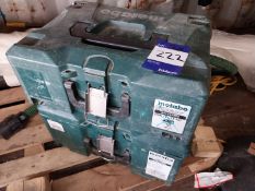Metabo HO-18-LTX-20-82 plainer battery operated 3 x chargers, 1 x 5.2ah battery to 2 boxes