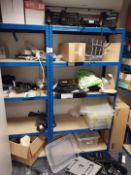 3 of 5 tier lightweight stores racking (contents n