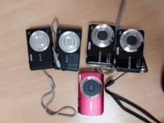 5 Digital Cameras to include; 2 x Fujifilm AX650 16 Mega Pixels; 2 x Sony and 1 x Canon