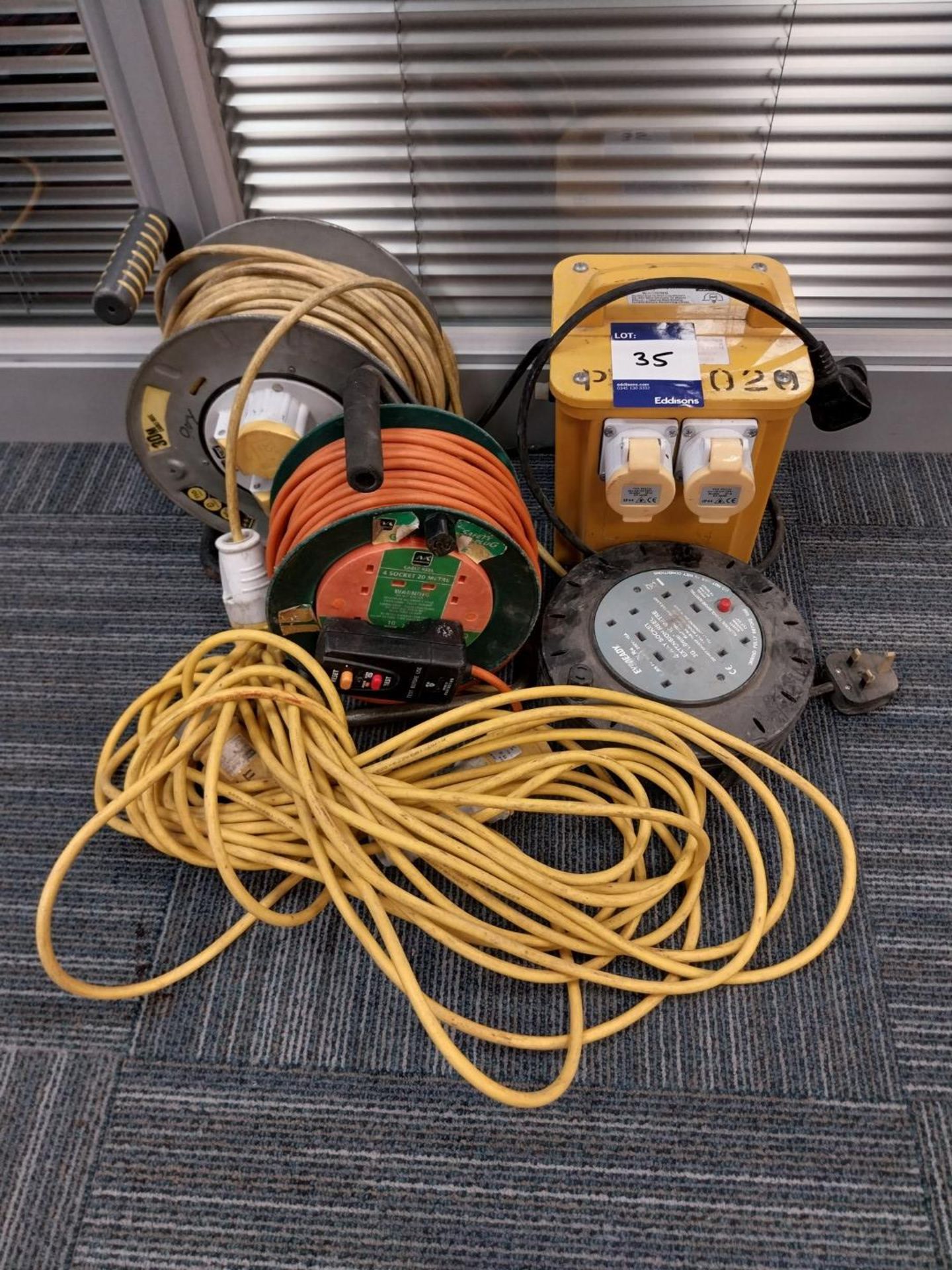 Various extension reels and cables