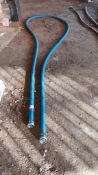 Blue brewery hose, 6500mm approx.