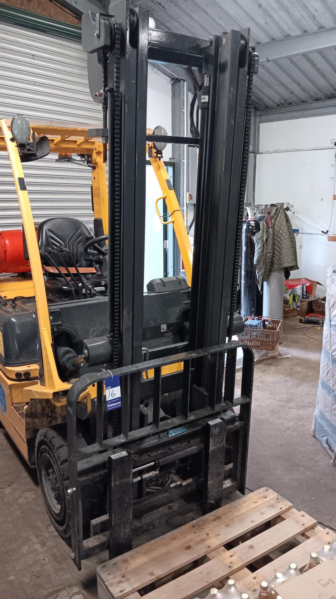 TCM 15 PID1A15LK 1.5ton SWL LPG forklift, serial number P1D1E704039 (2018) fitted side shift, 819 - Image 7 of 10