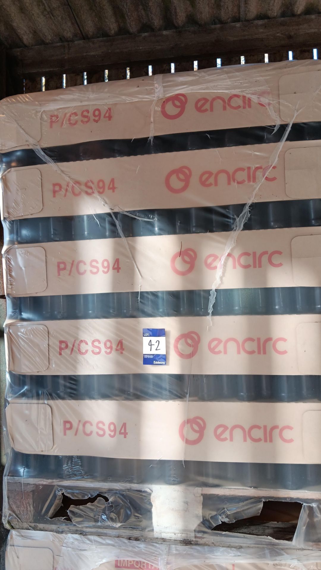 Pallet of 350ml glass bottles