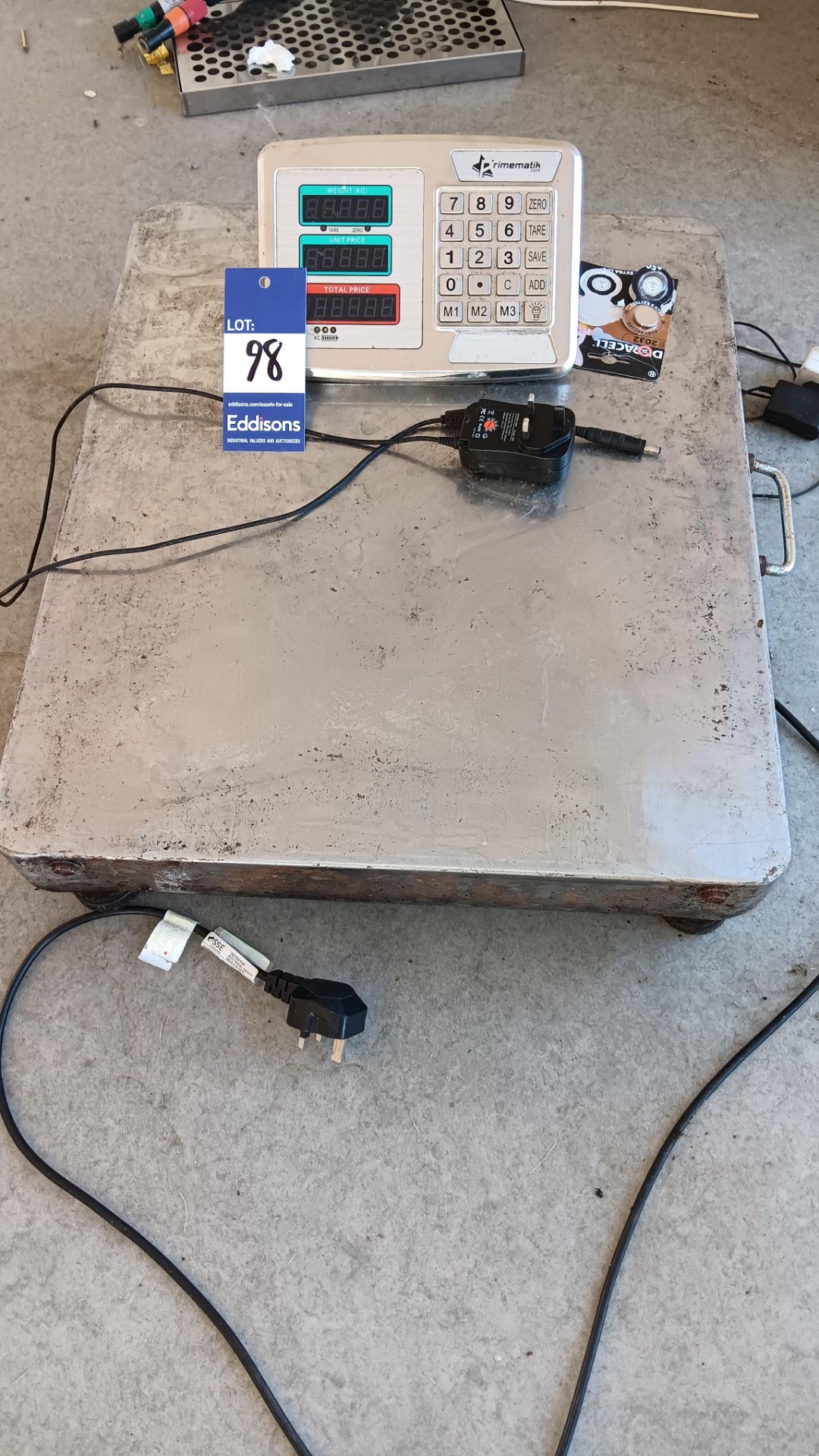 Primeatik stainless steel platform 500kg scale & DRO (spares or repair)