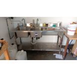 Stainless steel double deep sink (Disconnection required by a qualified tradesperson)