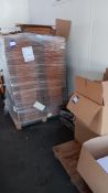 Pallet of cardboard boxes & box of cardboard boxes