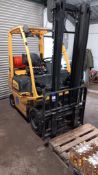 TCM 15 PID1A15LK 1.5ton SWL LPG forklift, serial number P1D1E704039 (2018) fitted side shift, 819