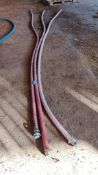 3 x Blue brewery hose 4000mm approx.
