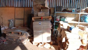 5 x Part pallets of corrugated cardboard packaging
